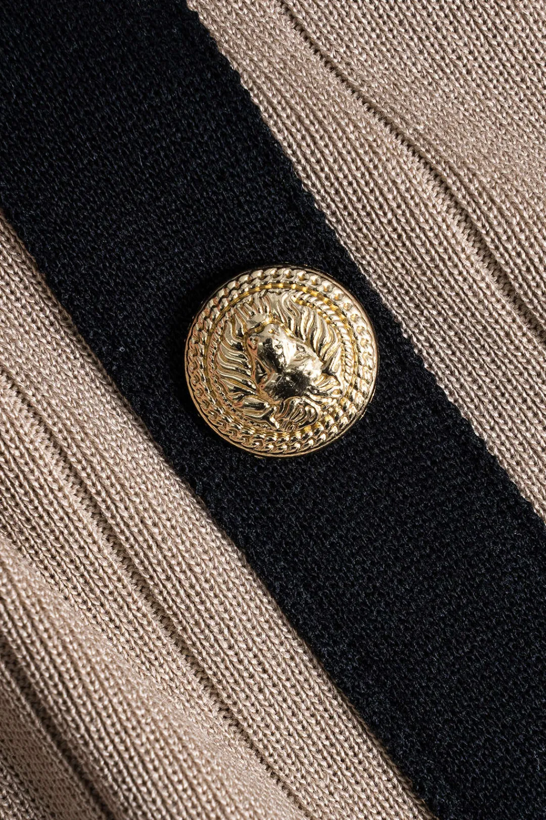 MICAS Knitwear|Knit Sets-Knit Button Cardigan And Skirt Set KHAKI