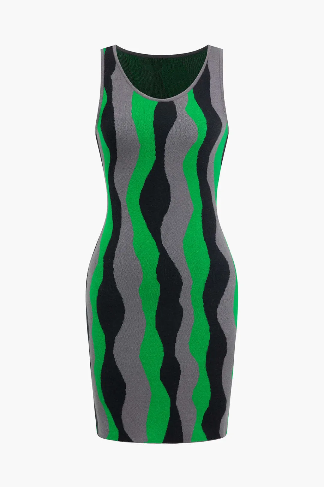 MICAS Knit Dresses-Knit Color Block Mini Dress MULTICOLOR