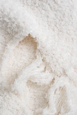 MICAS Knitwear|Knit Bottoms-Knit Cut Out Mini Skirt WHITE