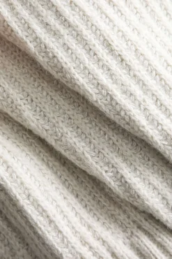 MICAS Outerwear|Knitwear-Knit Denim Patchwork Cardigan IVORY