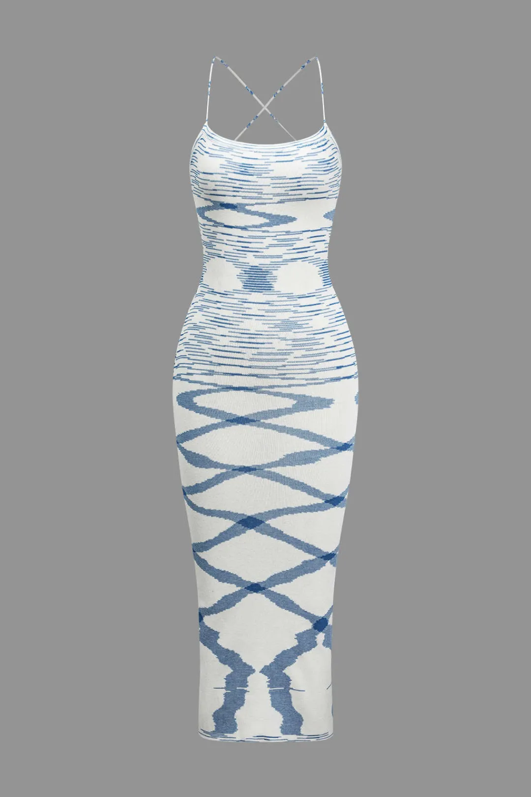 MICAS Knitwear|Knit Dresses-Knit Intertwine Tie Midi Dress