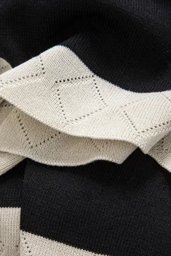 MICAS Knitwear|Knit Sets-Knit Metallic Button Pocket Top And Pants Set