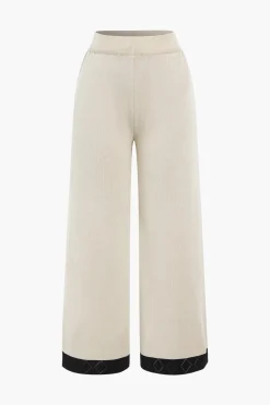 MICAS Knitwear|Knit Sets-Knit Metallic Button Pocket Top And Pants Set