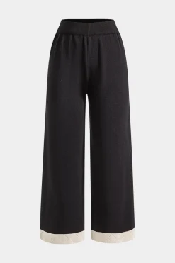 MICAS Knitwear|Knit Sets-Knit Metallic Button Pocket Top And Pants Set