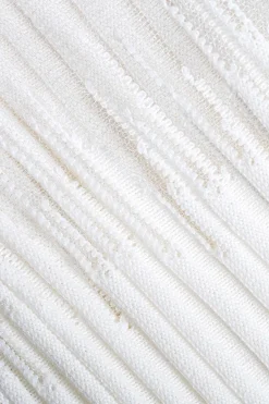 MICAS Knit Tops-Knit Sleeveless Tank Top WHITE