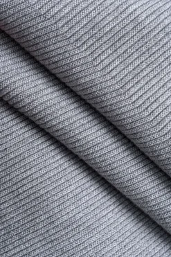 MICAS Knitwear|Long Sleeve Dresses-Knitted Button V-Neck Bell Sleeve Long Sleeve Sweater Dress LIGHT GRAY