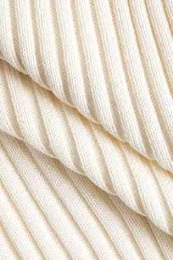 MICAS Knitwear|Knit Tops-Knitted Metallic Chain Detail Tank Top BEIGE