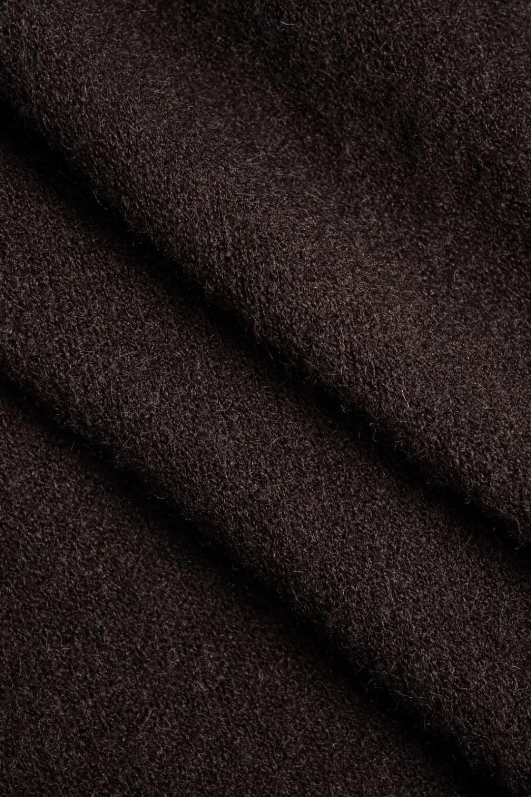 MICAS Knitwear|Knit Sets-Knitted V-Neck Long-Sleeve Top And Trousers Set COFFEE