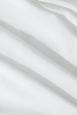 MICAS Skirt Sets-Knot Long Sleeve Top And Ruffle Ruched Detail Skirt Set WHITE