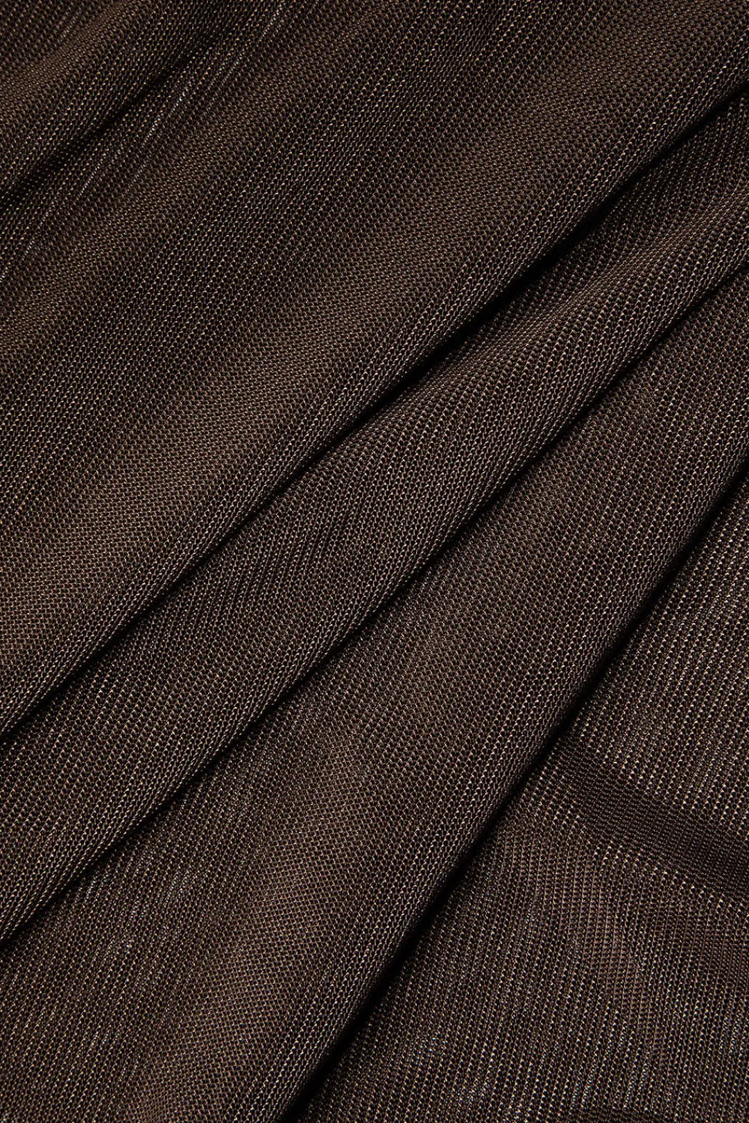 MICAS Skirt Sets|Vacation Sets-Knot Tie Halter Mesh Tank Top And Mini Skirt Set COFFEE