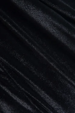 MICAS Long Sleeve Dresses|Mini Dresses-Lace Patchwork Velvet Long Sleeve Mini Dress BLACK