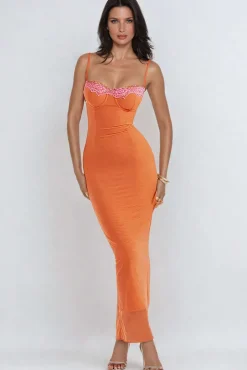 MICAS Midi Dresses-Lace Trim Cami Midi Dress