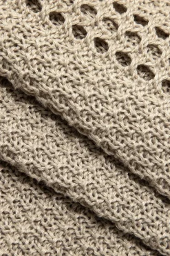 MICAS Knit Sets-Lace Up Crisscross Knit Crop Top And Mini Skirt Set