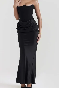 MICAS Maxi Dresses-Layer Strapless Mermaid Maxi Dress