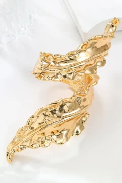 MICAS Bracelets|Accessories-Leaf Cuff Bracelet