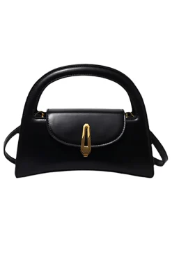 MICAS Bags|Accessories-Leather Designer Tote Bag BLACK
