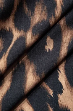 MICAS Skirts-Leopard Print Mermaid Skirt BROWN