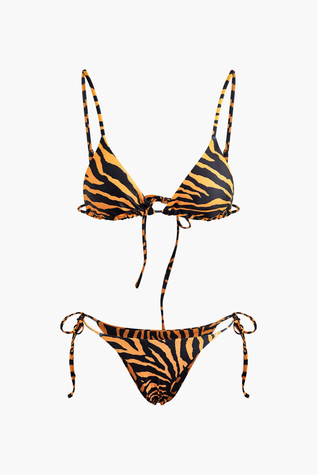MICAS Swimwear|Vacation Sets-Leopard Print Tied Bikini Set