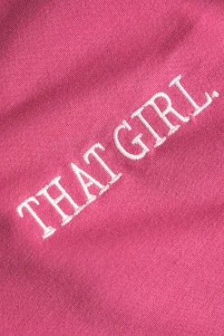 MICAS Pant Sets|Vacation Sets-Letter Embroidery Hooded Top And Tie-Up Trousers Set