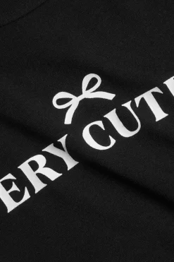 MICAS T-Shirts-Letter Print Short Sleeve Round Neck T-Shirt