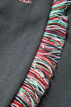 MICAS Pant Sets-Letter Print T-shirt And Tassel Drawstring Pants Set