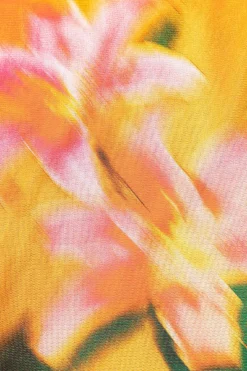 MICAS Tank Tops & Cami-Lily Print Asymmetric Crop Tank Top MULTICOLOR