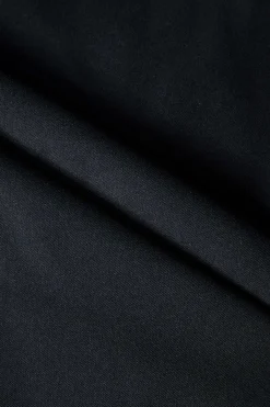 MICAS Skirt Sets-Long Sleeve Pocket Top And Skirt Set BLACK