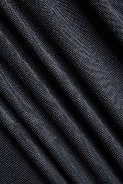 MICAS Long Sleeve Tops|Long Sleeves Tops-Mesh Patchwork Corset Round Neck Long-Sleeve Top BLACK