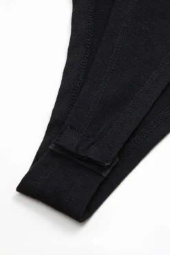 MICAS Bodysuits-Mesh Patchwork Round Neck Short Sleeve Bodysuit BLACK