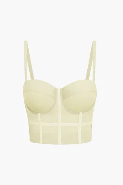 MICAS Corset & Bustier Tops|Tank Tops & Cami-Mesh Underwire Bustier Top