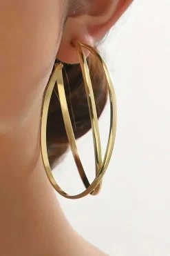 MICAS Earrings|Accessories-Metal Big Circle Earrings GOLD