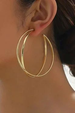 MICAS Earrings|Accessories-Metal Big Circle Earrings GOLD