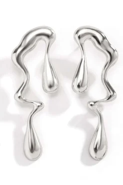 MICAS Earrings|Accessories-Metal Drop Asymmetrical Earrings