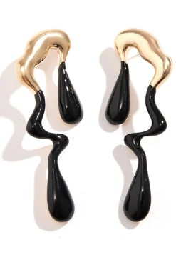 MICAS Earrings|Accessories-Metal Drop Asymmetrical Earrings