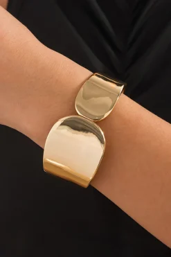 MICAS Bracelets|Accessories-Metal Exaggerated Bracelet GOLD