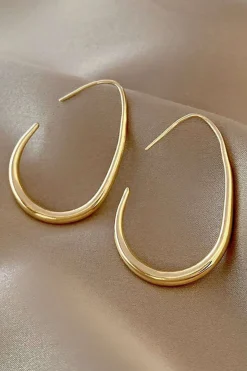 MICAS Earrings|Accessories-Metal Oval Earrings