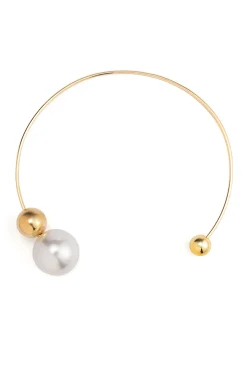 MICAS Necklaces|Accessories-Metal Pearl Necklaces
