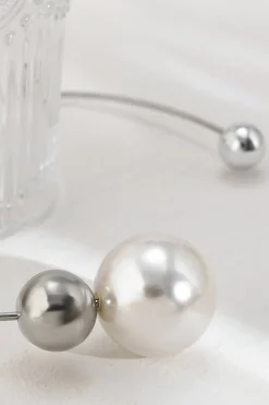 MICAS Necklaces|Accessories-Metal Pearl Necklaces