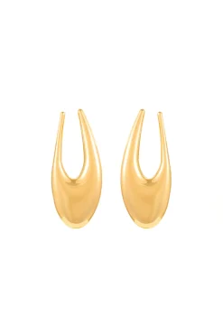 MICAS Earrings|Accessories-Metal Retro Earrings GOLD