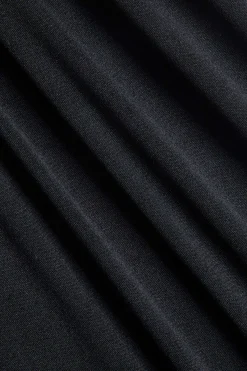 MICAS Jumpsuits & Rompers-Metallic Button V-Neck Short Sleeve Romper BLACK