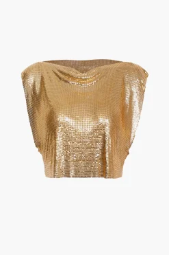 MICAS Tank Tops & Cami-Metallic Glitter Tank Top
