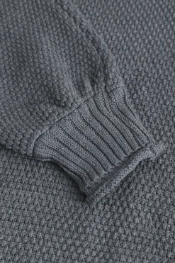 MICAS Skirt Sets-Mock Neck Top And Skirt Set GRAY