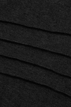 MICAS Long Sleeve Dresses|Maxi Dresses-Mock Neck Wrap Ruched Long Sleeve Slit Maxi Dress