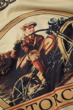 MICAS T-Shirts-Motorbike Graphic Print Sleeveless T-Shirt