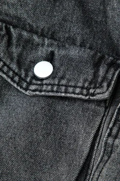 MICAS Skirts-Multi Pocket Denim Mini Cargo Skirt