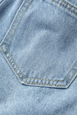 MICAS Skirts-Multi Pocket Denim Mini Cargo Skirt