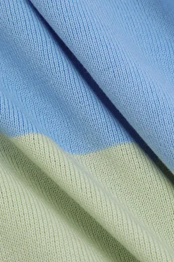 MICAS Knitwear|Maxi Dresses-Multicolored Stripe Knitted Backless Maxi Dress