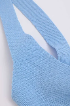 MICAS Knitwear|Maxi Dresses-Multicolored Stripe Knitted Backless Maxi Dress