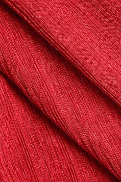 MICAS Pant Sets-Off Shoulder Cropped Top And Flared Leg Pants Set CHILI