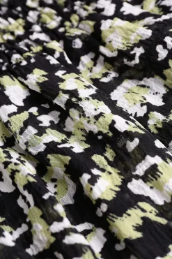 MICAS Long Sleeve Tops|Long Sleeves Tops-Off-The-Shoulder Chiffon Peplum Top BLACK